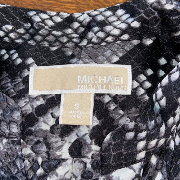 Michael Michael Kors sheer reptile blouse - Picture 3 of 7